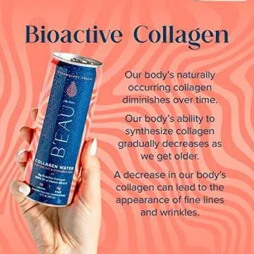 B'EAU Collagen Water, Strawberry Peach - Refresh and Nourish!