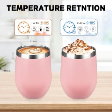 Stylish StarSpeed 12oz Stainless Steel Wine Tumbler