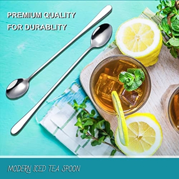 Hiware 9-Inch Iced Tea Spoons Set for All Occasions