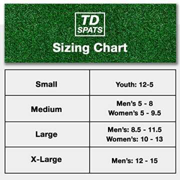 TD Spats Football Cleat Covers - Premium Wraps for Cleats | for Football, Soccer, Field Hockey, or T...