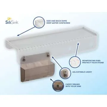 SiliSink Silicone Edge Guard for Kitchen Sink - Ultimate Protection