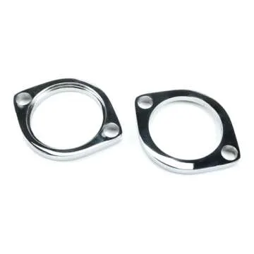 New Exhaust Flange Install Kit Pair Flanges Gaskets C-Clips Nuts Washers for Harley Davidson