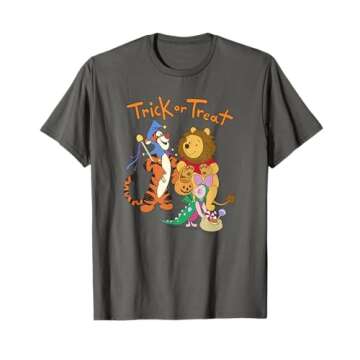 Disney Winnie The Pooh Halloween Group Shot Trick Or Treat T-Shirt