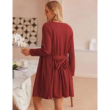 Ekouaer Womens 3 Piece Waffle Knit Lounge Set Soft Pajama Sets Tank Top and Shorts Cardigan with Pockets (Wine Red, S)