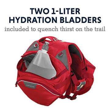 Ruffwear Palisades Dog Pack with Hydration Bladders
