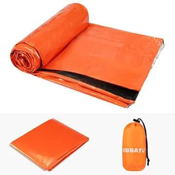 DIBBATU 2/4/6/8 Pack Emergency Sleeping Bag, Survival Gear Bivy Sack Blanket, Waterproof Lightweight, Portable Nylon Sack for Camping Hiking Outdoor Adventure Activities