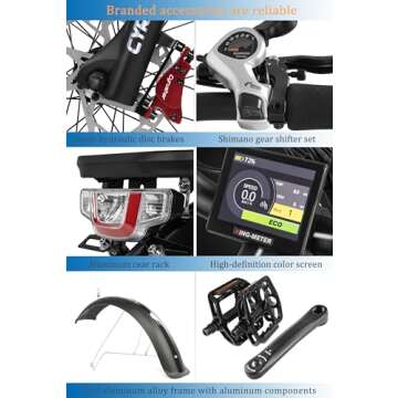 Cyrusher Aluminum Electric Bike - All Terrain Performance