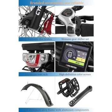 Cyrusher Aluminum Electric Bike - All Terrain Performance