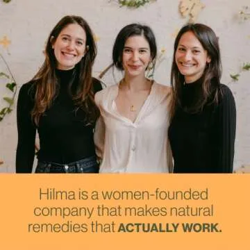 Hilma Digestive Enzymes for Digestion, Natural Gluten and Dairy Relief Pills, Relief from Bloating for Women and Men w/Turmeric, Dandelion Root, and Gluten Digestive Enzymes, 30 Vegan Capsules