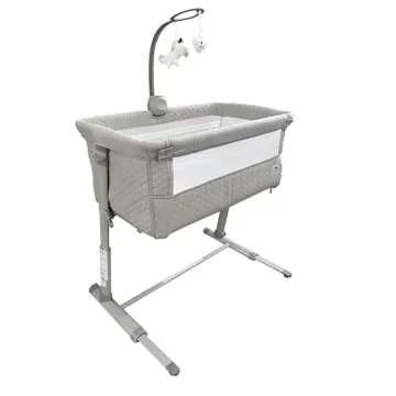 Cloud Baby Bedside Bassinet, Bed Crib for Infant and Newborn, Portable Sleeper for Co-Sleeping, Includes Hanging Figurine and Music - for Girls and Boys, Unisex