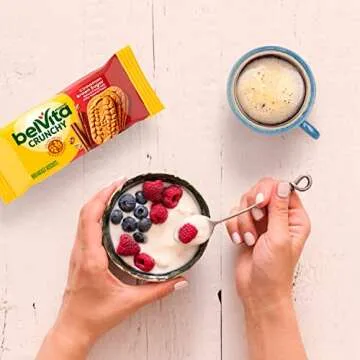 belVita Cinnamon Brown Sugar Breakfast Biscuits, 8 Packs (4 Biscuits Per Pack)