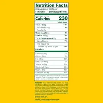 belVita Cinnamon Brown Sugar Breakfast Biscuits, 8 Packs (4 Biscuits Per Pack)