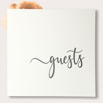 Rustic Wedding Guest Book , 90 pgs 8.5" x 8.5" Softcover. Photo Guest Book For Rustic Wedding Decor....