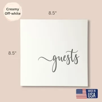 Rustic Wedding Guest Book with 90 Pages for Cherished Memories