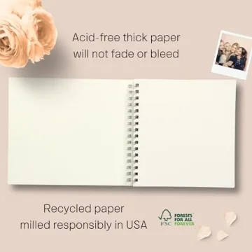 Rustic Wedding Guest Book with 90 Pages for Cherished Memories