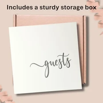 Rustic Wedding Guest Book with 90 Pages for Cherished Memories