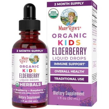 MaryRuth Organic Elderberry Liquid Drops for Kids