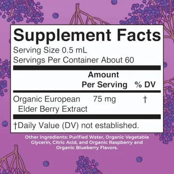 MaryRuth Organic Elderberry Liquid Drops for Kids