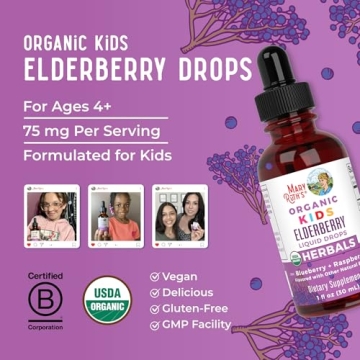 MaryRuth Organic Elderberry Liquid Drops for Kids