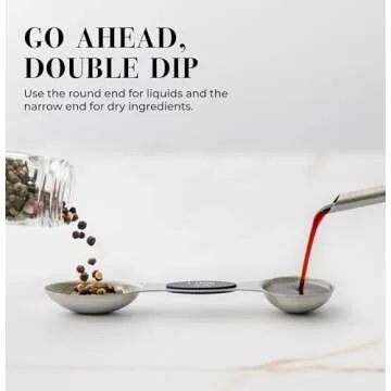 Magnetic Stainless Steel Measuring Spoons Set - 8-Piece