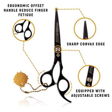 Sightwing Professional Hair Scissors 6.5"-Japnese Hair Cutting Shear, Hair Cutting Scissors, and Hair scissors Professional for Barber & Personal Use