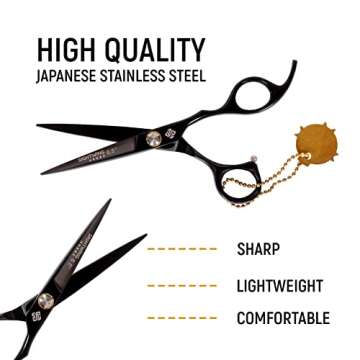Sightwing Professional Hair Scissors 6.5"-Japnese Hair Cutting Shear, Hair Cutting Scissors, and Hair scissors Professional for Barber & Personal Use