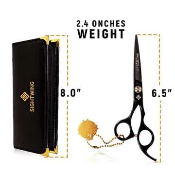 Sightwing Professional Hair Scissors 6.5"-Japnese Hair Cutting Shear, Hair Cutting Scissors, and Hair scissors Professional for Barber & Personal Use