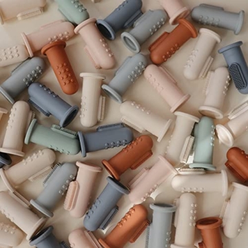 mushie Baby Finger Toothbrush 2-Pack for Early Dental Care