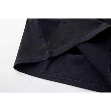 MIMOORN Womens V Neck Fun Happy Graphic Tees Summer Cute Letter Printed T-Shirts Black X-Large