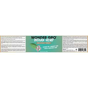 Indian Hemp Hair Grease Pomade, 12 fl oz - Hair Regrowth Styling Treatment - Deeply Nourishes & Repa...