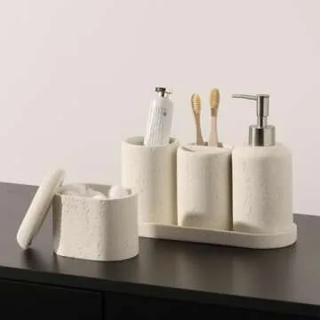 Haocoott 5PCS Modern Bathroom Accessories Set for Style