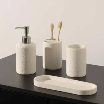 Haocoott 5PCS Modern Bathroom Accessories Set for Style