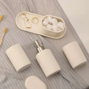 Haocoott 5PCS Modern Bathroom Accessories Set for Style