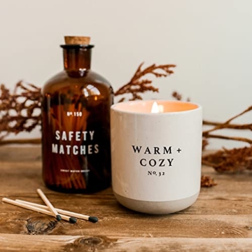 Warm and Cozy Candle | Pine, Orange, Cinnamon Scented Soy Candle