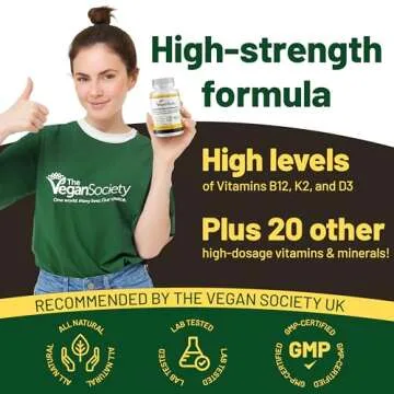 Vegan Vitality Multivitamins for Women & Men - 180 Tablets