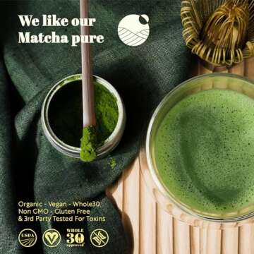 Midori Spring Organic Ceremonial Grade Matcha - Gold 1st Harvest Blend, Japanese Stone Ground Green Tea Powder, Radiation, Gluten Free, Vegan