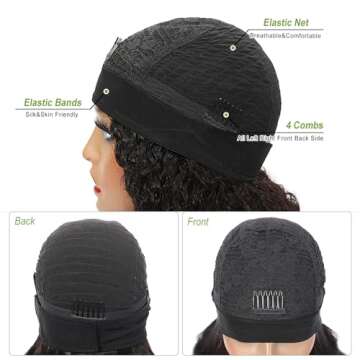 losta Deep Wave Headband Wigs Human Hair 180% Density Curly Headband Wigs Ready To Wear Glueless Headband Wigs for Beginners High Grade Real Brazilian Virgin Human Hair Headband Wigs for Black Women…