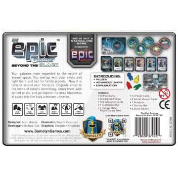 Gamelyn Games Tiny Epic Galaxies: Beyond The Black Space Board Game Expansion - Expand Your Galaxy