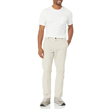 Amazon Essentials Men's Slim-Fit Wrinkle-Resistant Flat-Front Chino Pant