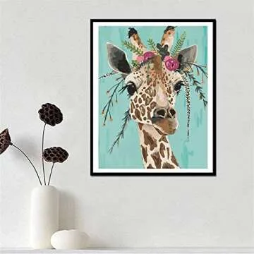 DIY Paint by Numbers for Adults Beginner, Adult Paint by Number Kits on Canvas Number Painting for Adults Giraffe Acrylic Painting Kit, Easy Paint by Numbers for Kids Ages 8-12 Hobbies for women