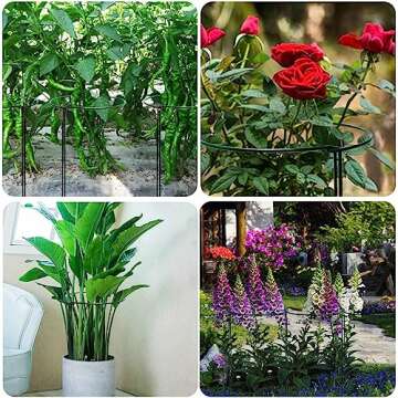 TCBWFY 10 Pack Plant Support Stakes for Heavy Plants