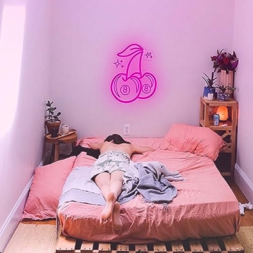 Trendy 8 Ball Cherries Neon Sign for Parties and Decor