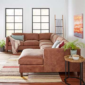 Amazon Brand – Rivet Contemporary Fir Decorative Blanket Ladder with Iron Rungs - 71.65" Height, Black and Natural Wood