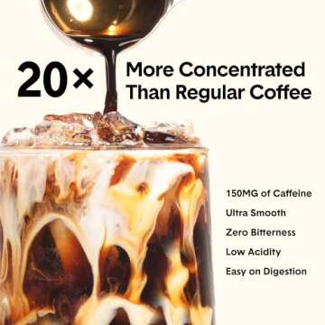 Jot Coffee Concentrate (Original) High Caffeine Cold Brew Coffee Concentrate Liquid for Iced Coffees, Instant Espresso, Hot or Cold Instant Coffees - Makes 14 Cups, 150mg Caffeine/Tbsp, Sugar Free