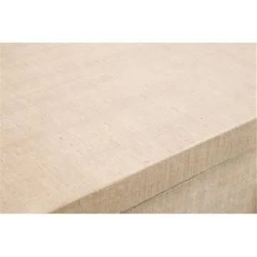 Bassett Mirror Magarao Bar Cabinet in Beige Raffia