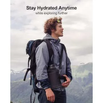 BUZIO 64oz Insulated Water Bottle - Perfect for All Activities