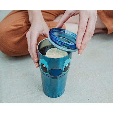 Buy Silver Buffalo Lilo and Stitch Travel Mug 20 Ounces