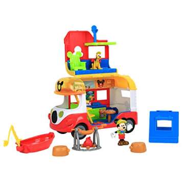 Disney Junior Mickey Mouse Outdoor and Explore Camper, Lights and Sounds Playset