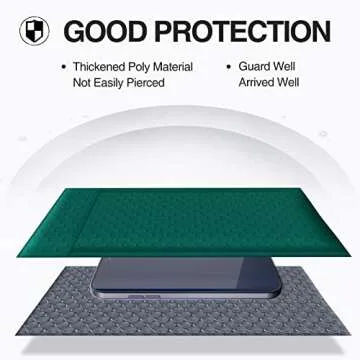 UCGOU Bubble Mailers 8.5x12 Inch Green 25 Pack Poly Padded Envelopes #2 Medium Mailing Opaque Packaging Postal Self Seal Waterproof Boutique Shipping Bags