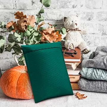UCGOU Bubble Mailers 8.5x12 Inch Green 25 Pack Poly Padded Envelopes #2 Medium Mailing Opaque Packaging Postal Self Seal Waterproof Boutique Shipping Bags